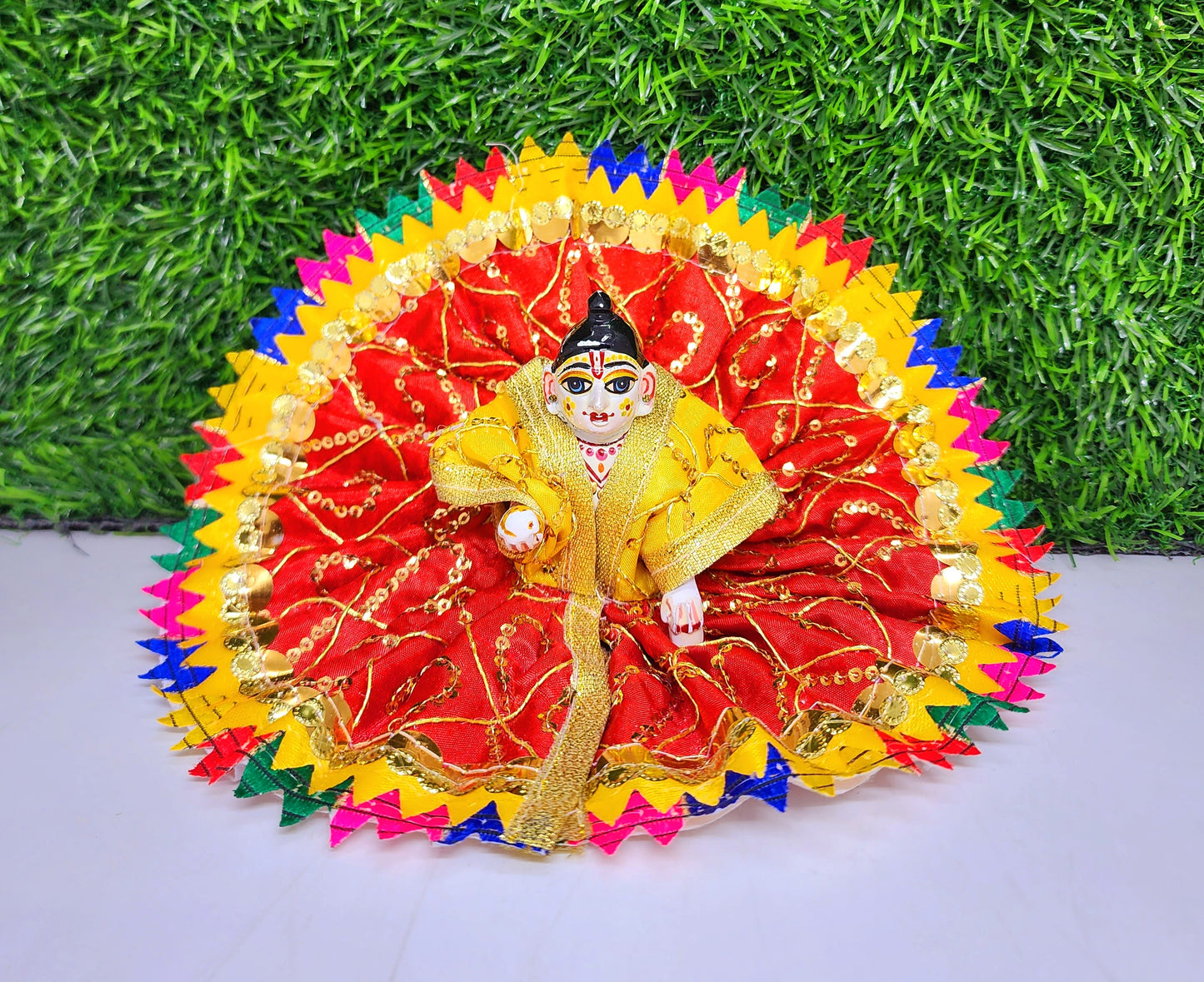 laddu gopal ji heavy sitara kadai fancy dress