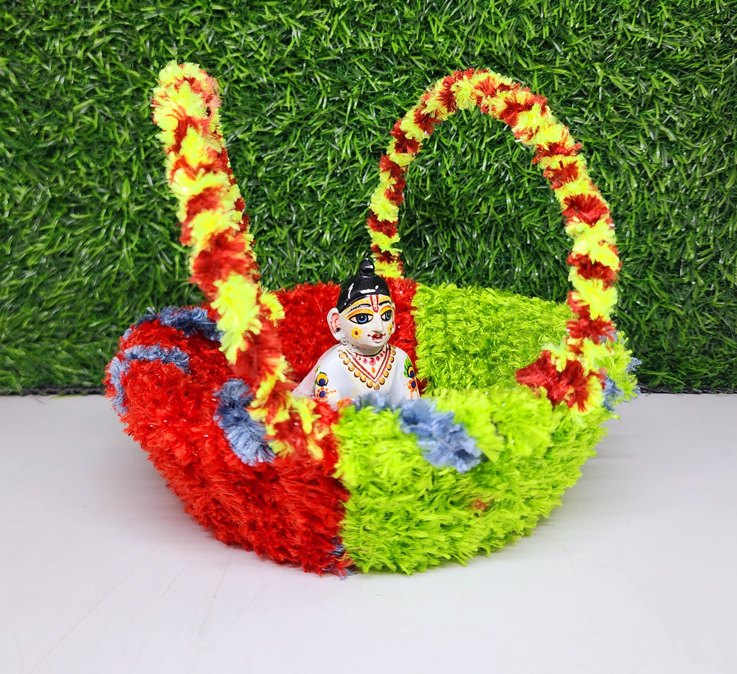 Multicolor Tokri for laddu gopal ji