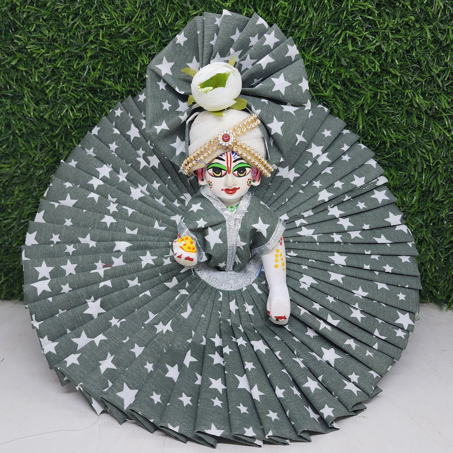Grey Premium Summer Dress for laddu gopal ji