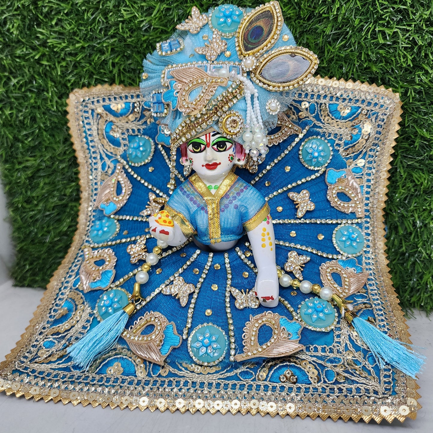 Beautiful firoji dress for laddu gopal ji