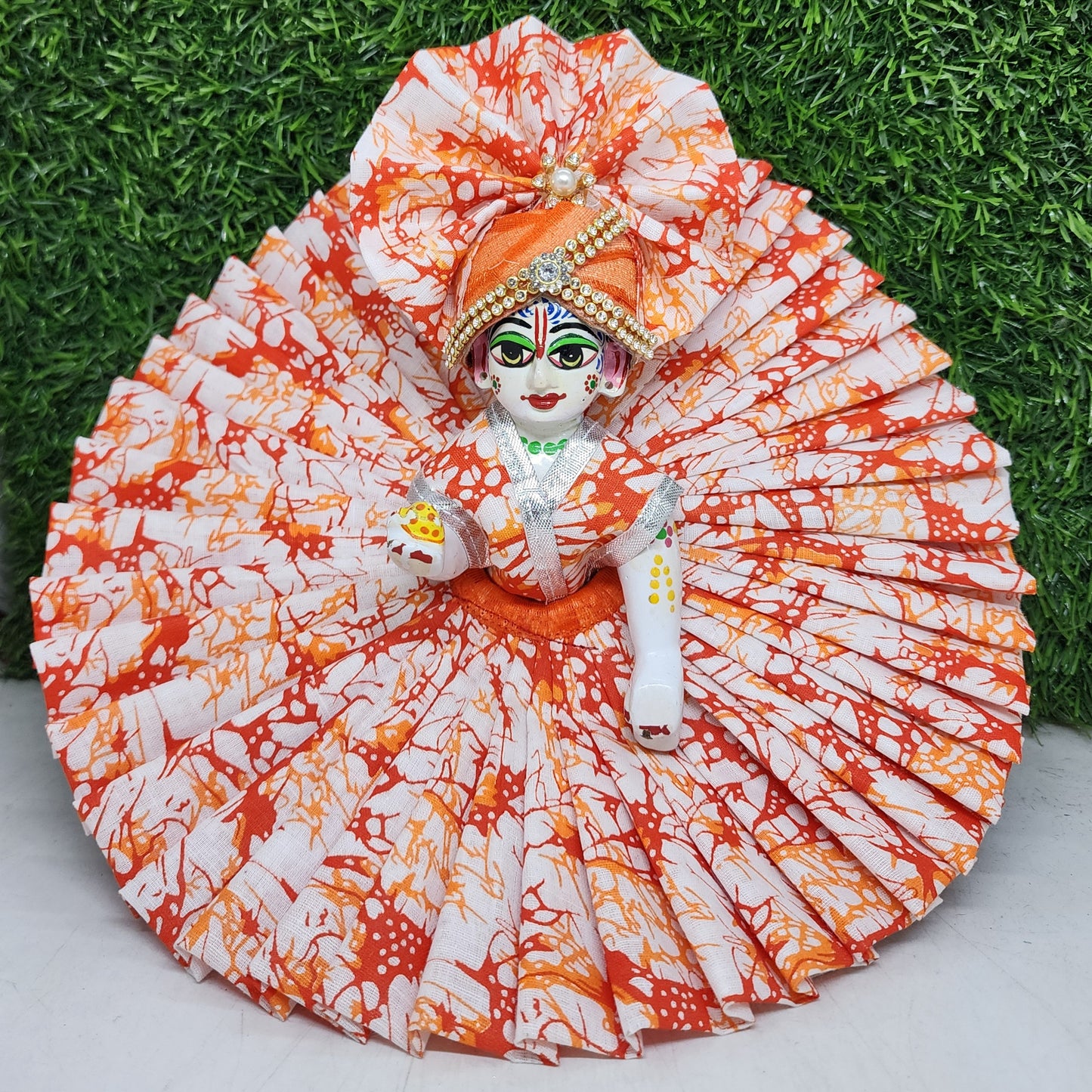 Orange Premium Summer Dress for laddu gopal ji