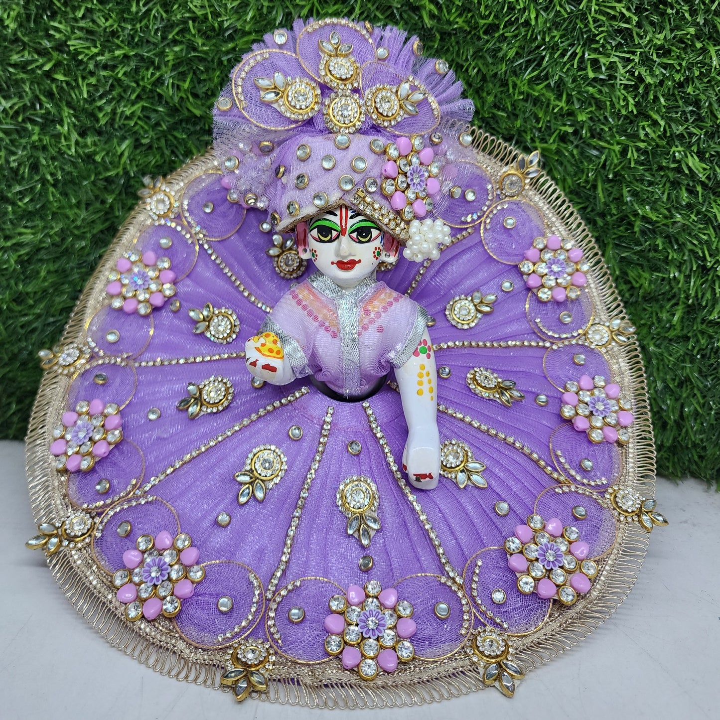 Beautiful Lavender dress for Laddu gopal ji