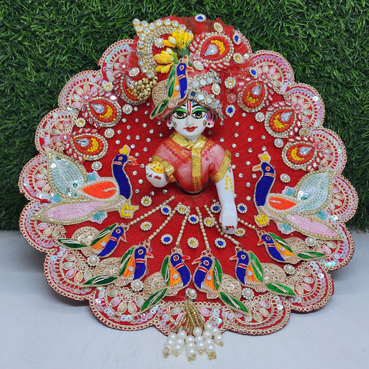 Beautiful Red Heavy dress for laddu gopal ji