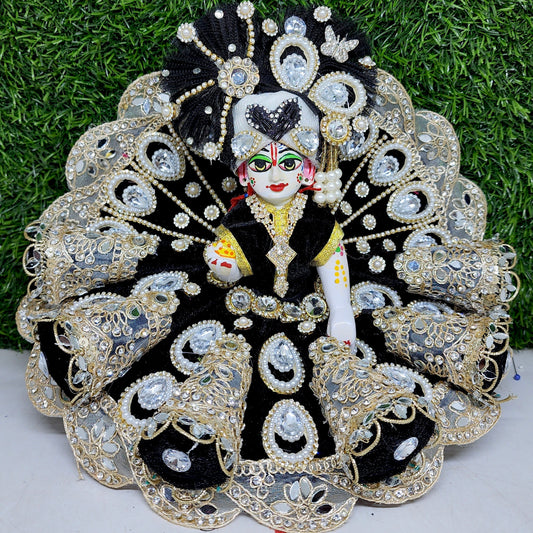 Black heaviest dress for laddu gopal ji