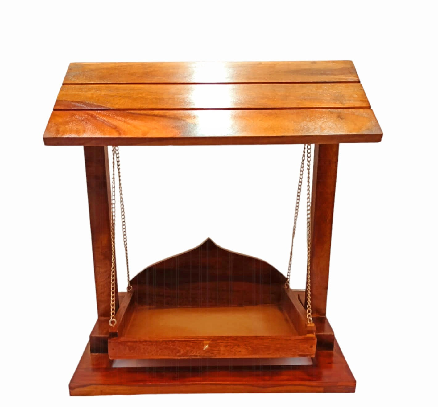 Plain wooden jhula for laddu gopal ji