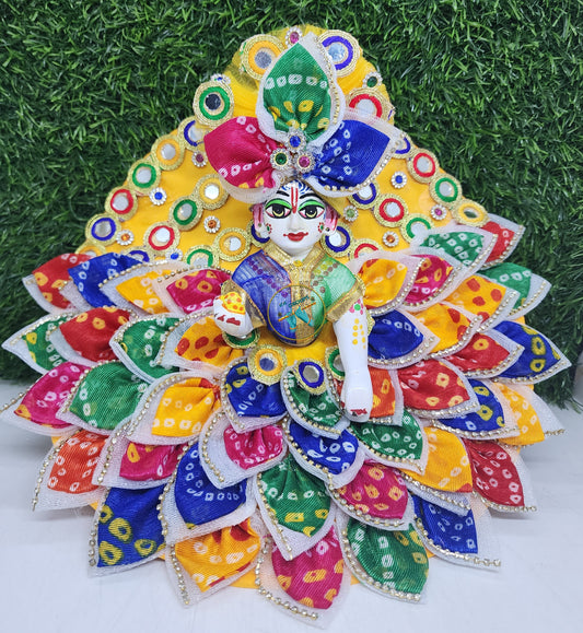 Beautiful multi bandhej dress for laddu gopal ji