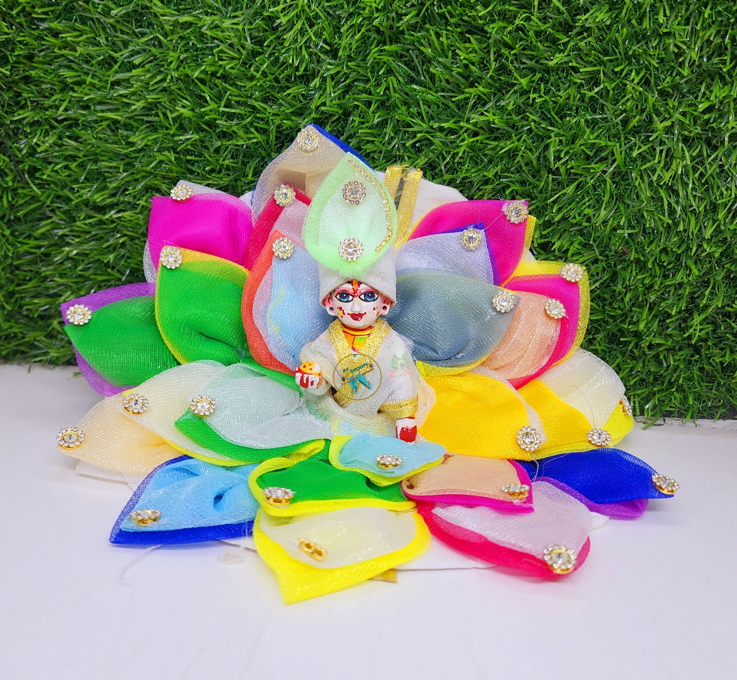 Holi special multicolour dress for laddu gopal ji