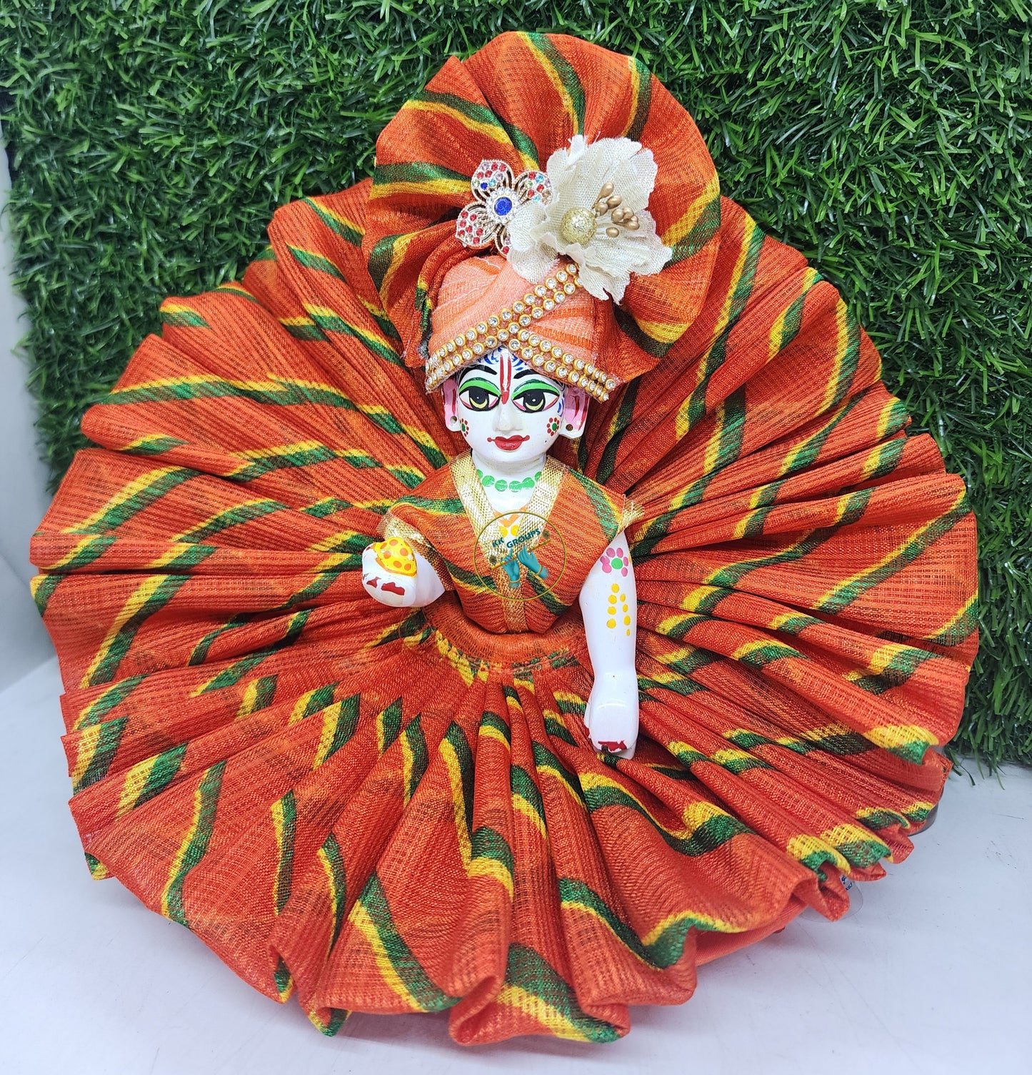 orange-lehria-premium-summer-dress-for-laddu-gopal-ji