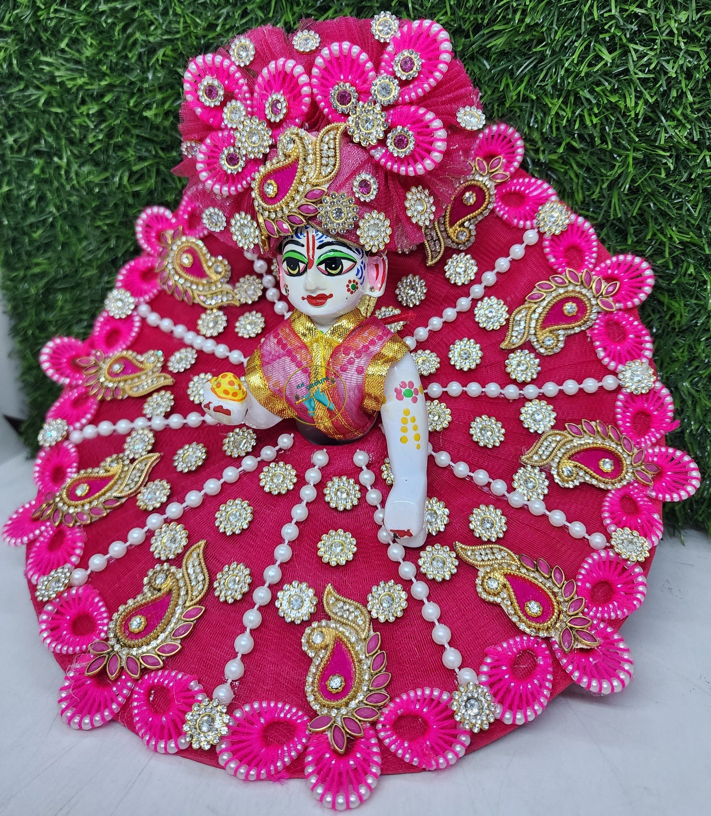 beautiful-rani-dress-for-laddu-gopal-ji