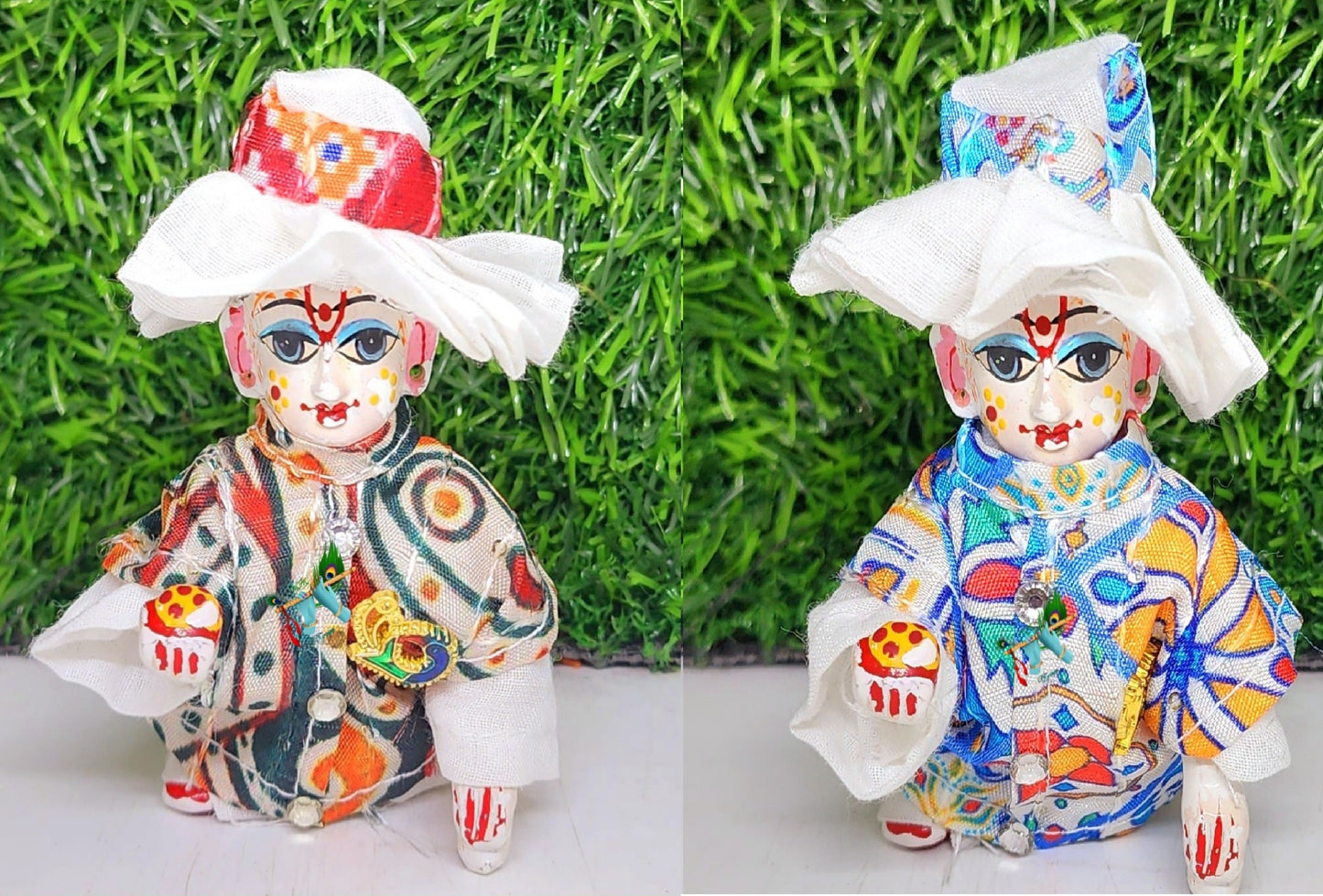 laddu gopal modi suit ( pack of 2) ( random print and colour)
