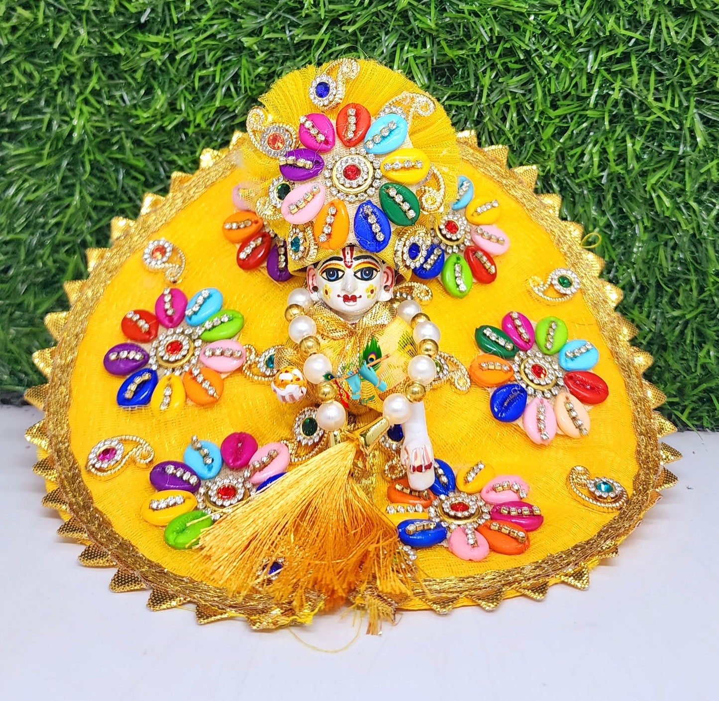 laddu gopal heavy dress with pagdi