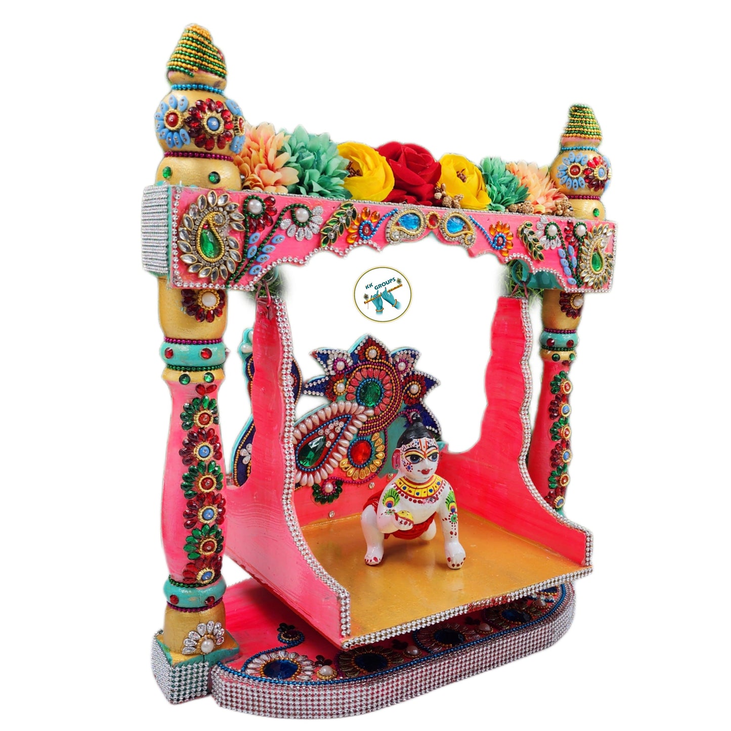 heavy-wooden-designer-jhula-for-laddu-gopal-ji-box-packing