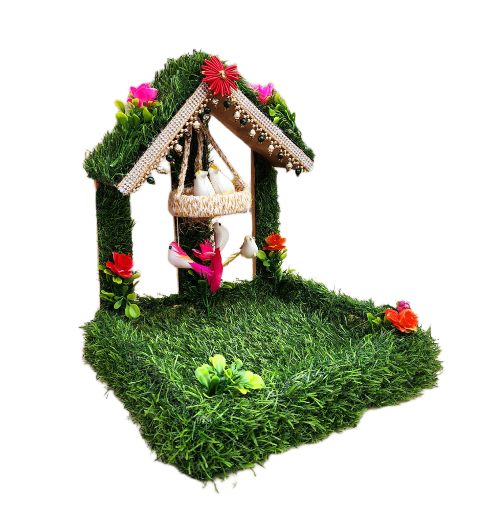 beautiful fancy garden for 0-6no. laddu gopal ji (box packing)