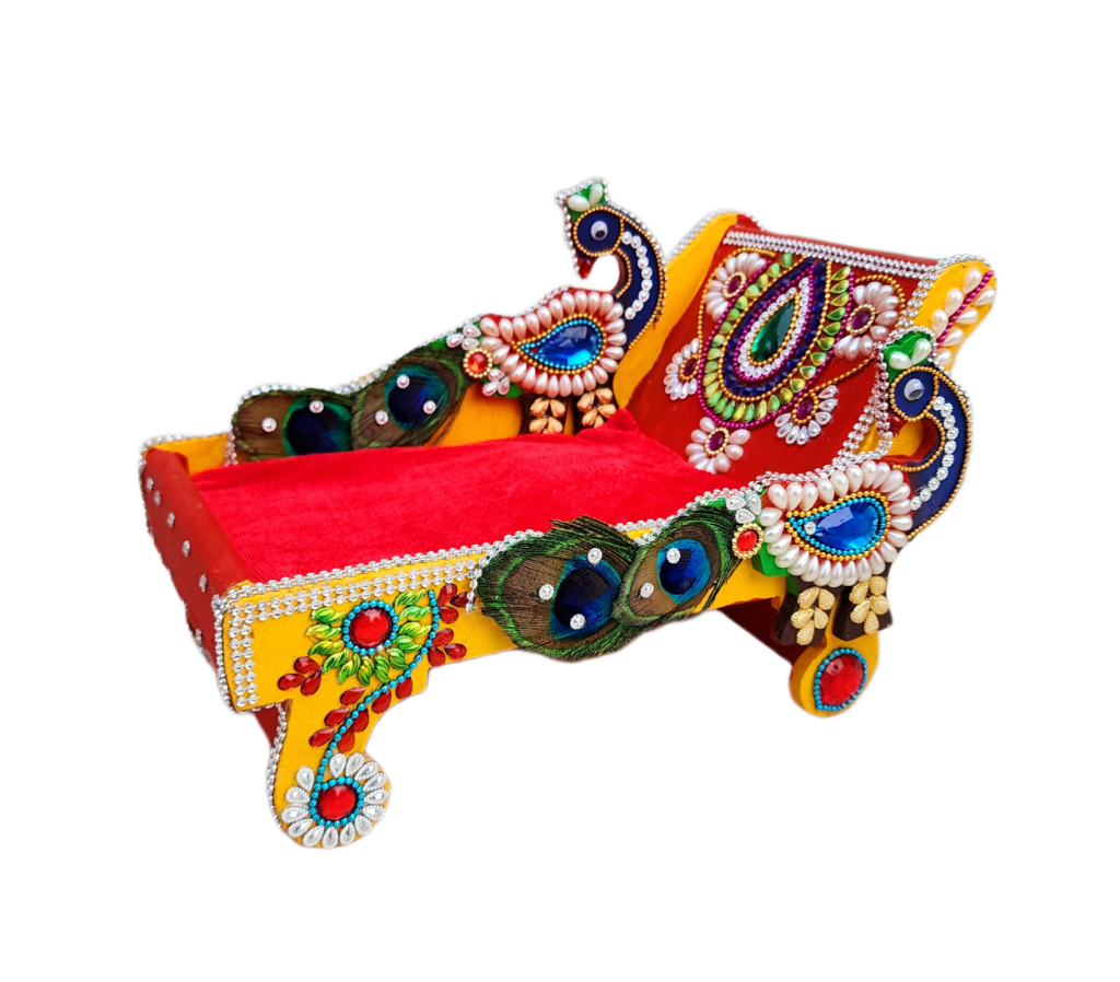 heavy janmashtami special bed for laddu gopal ji