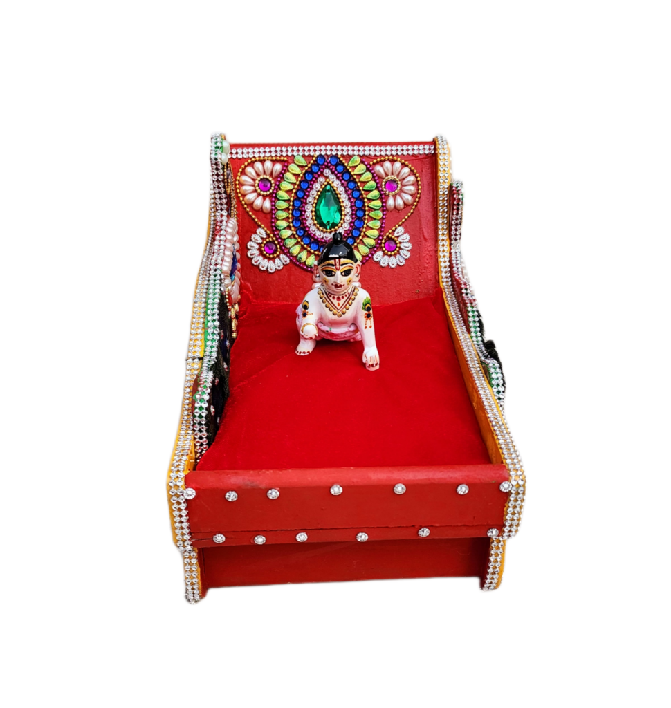 heavy janmashtami special bed for laddu gopal ji