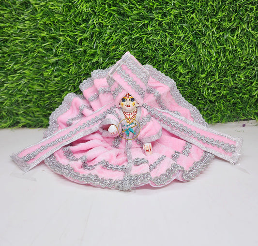Baby Pink Winter Special Fancy Washable Dress