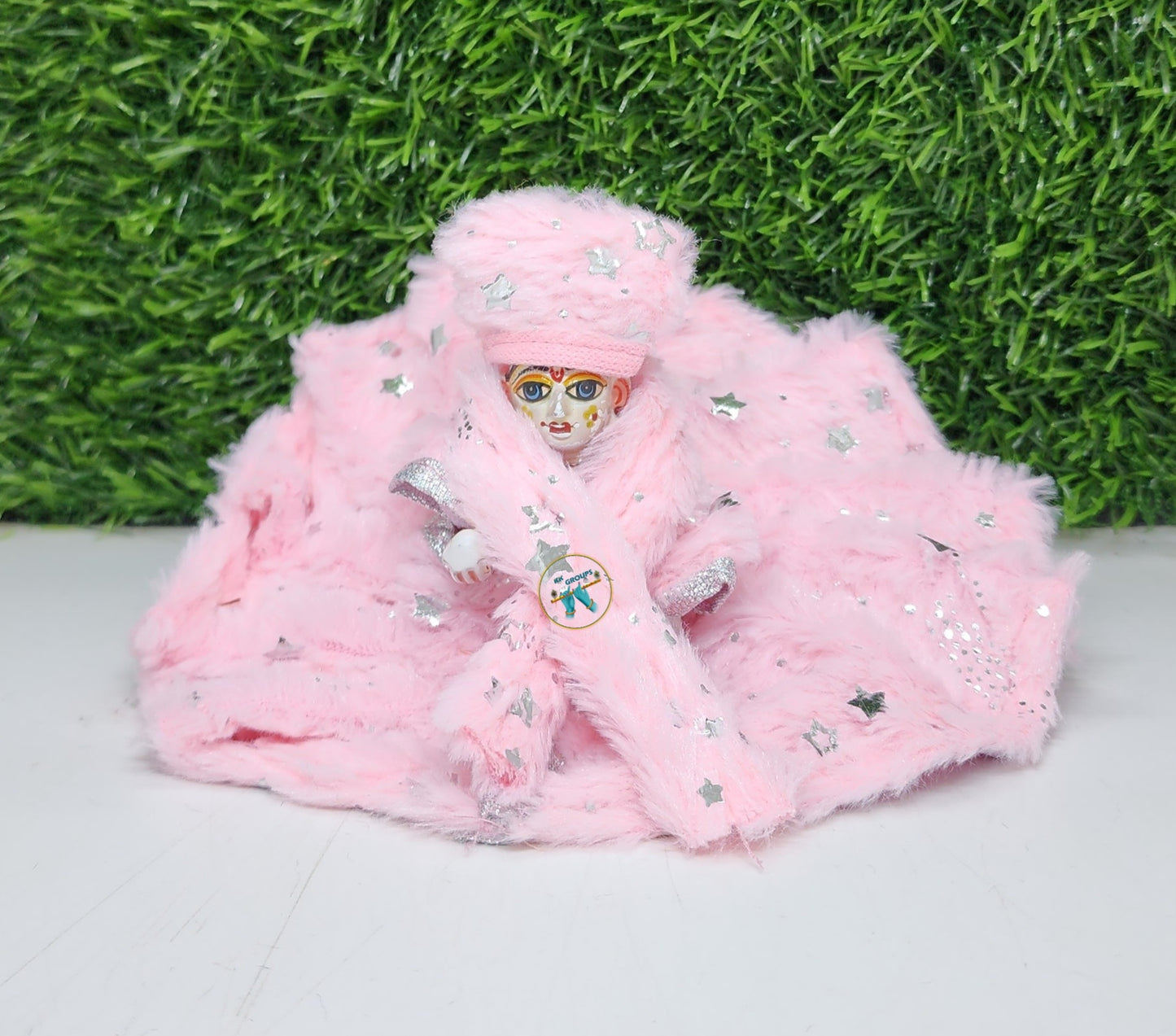 Baby Pink Topi Muffler Special Fancy Washable Dress