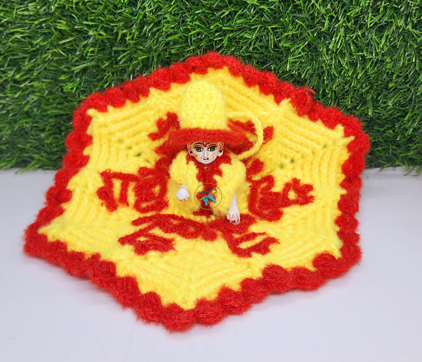 Radhey Radhey Design Dress For Laddu Gopal Ji