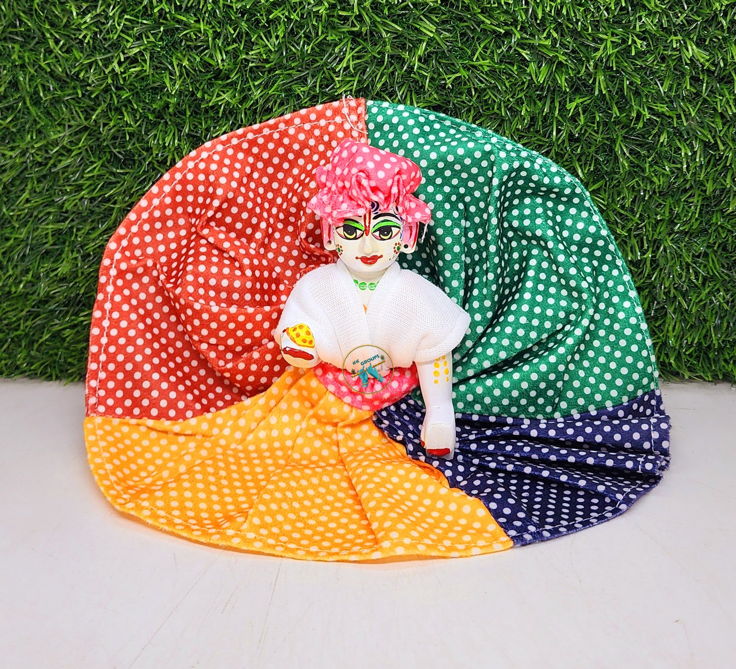 Winter Special Multi Dots Frock With Cap Pack of 1