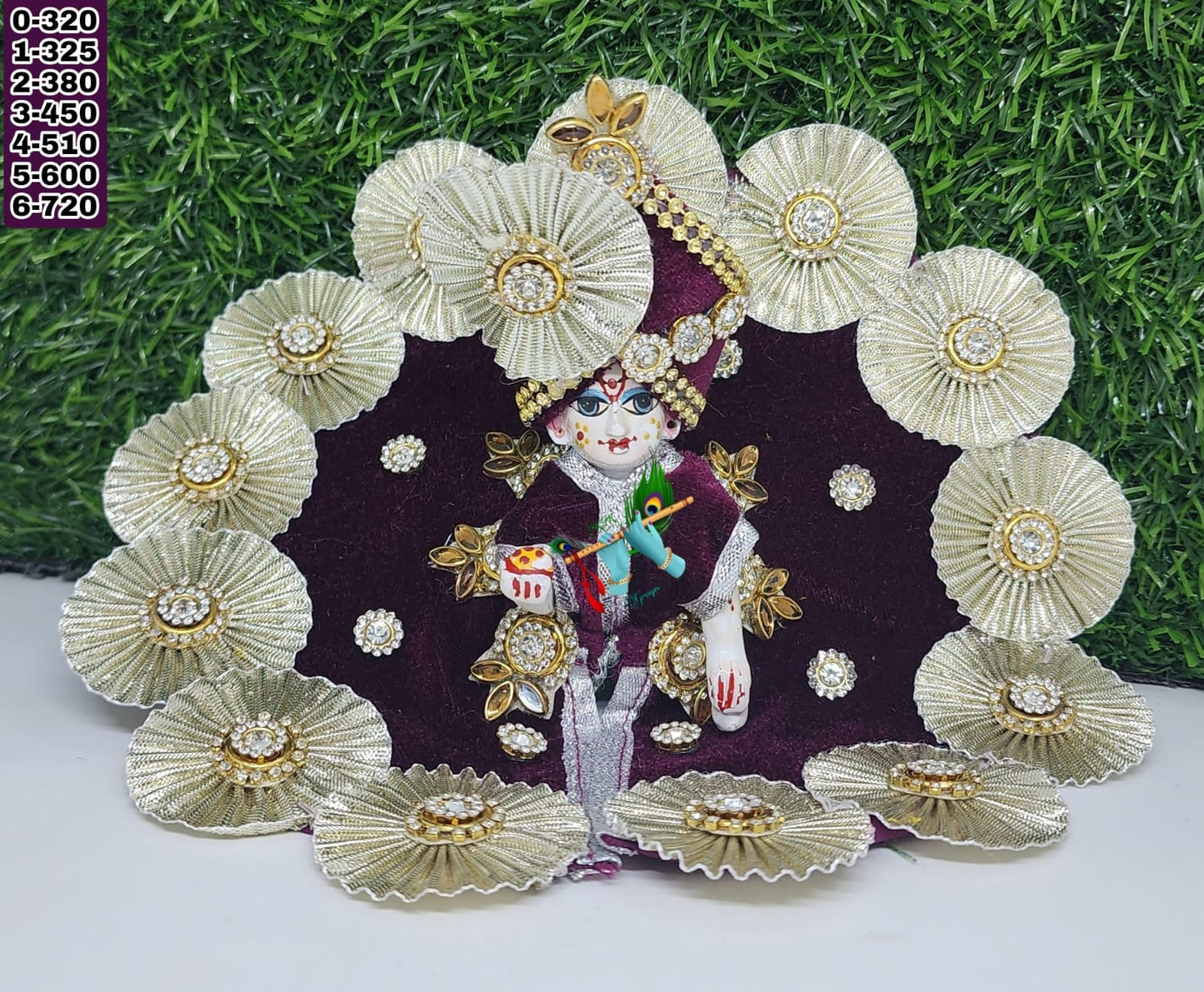 shaneel dress for laddu gopal ji , kanha ji with pagdi