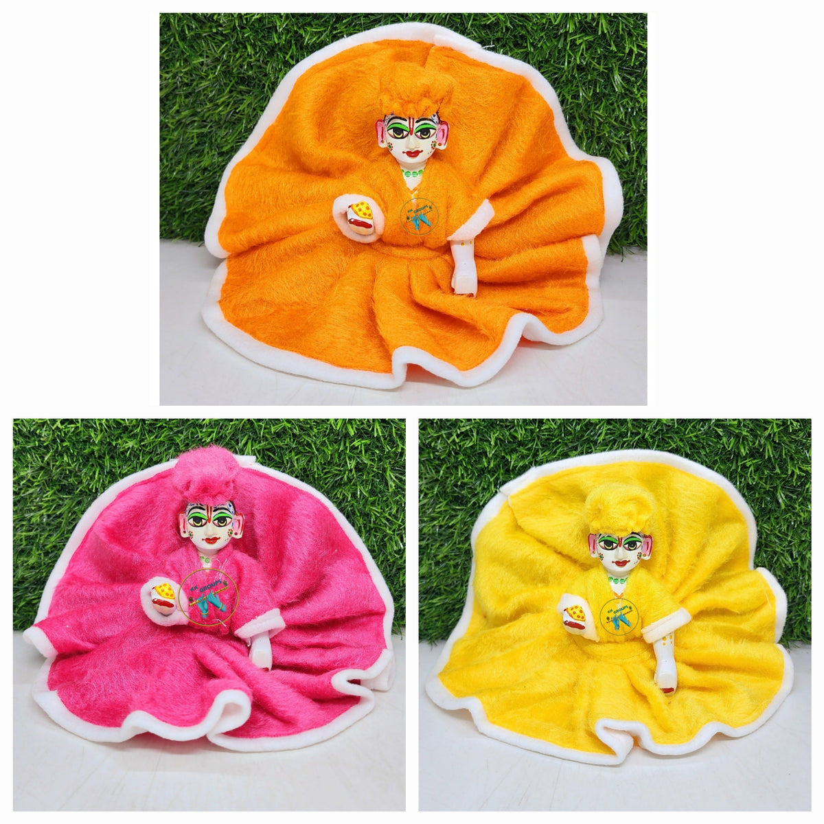 Cute Winter Special Dress Pack of 3 ( Random color and print )