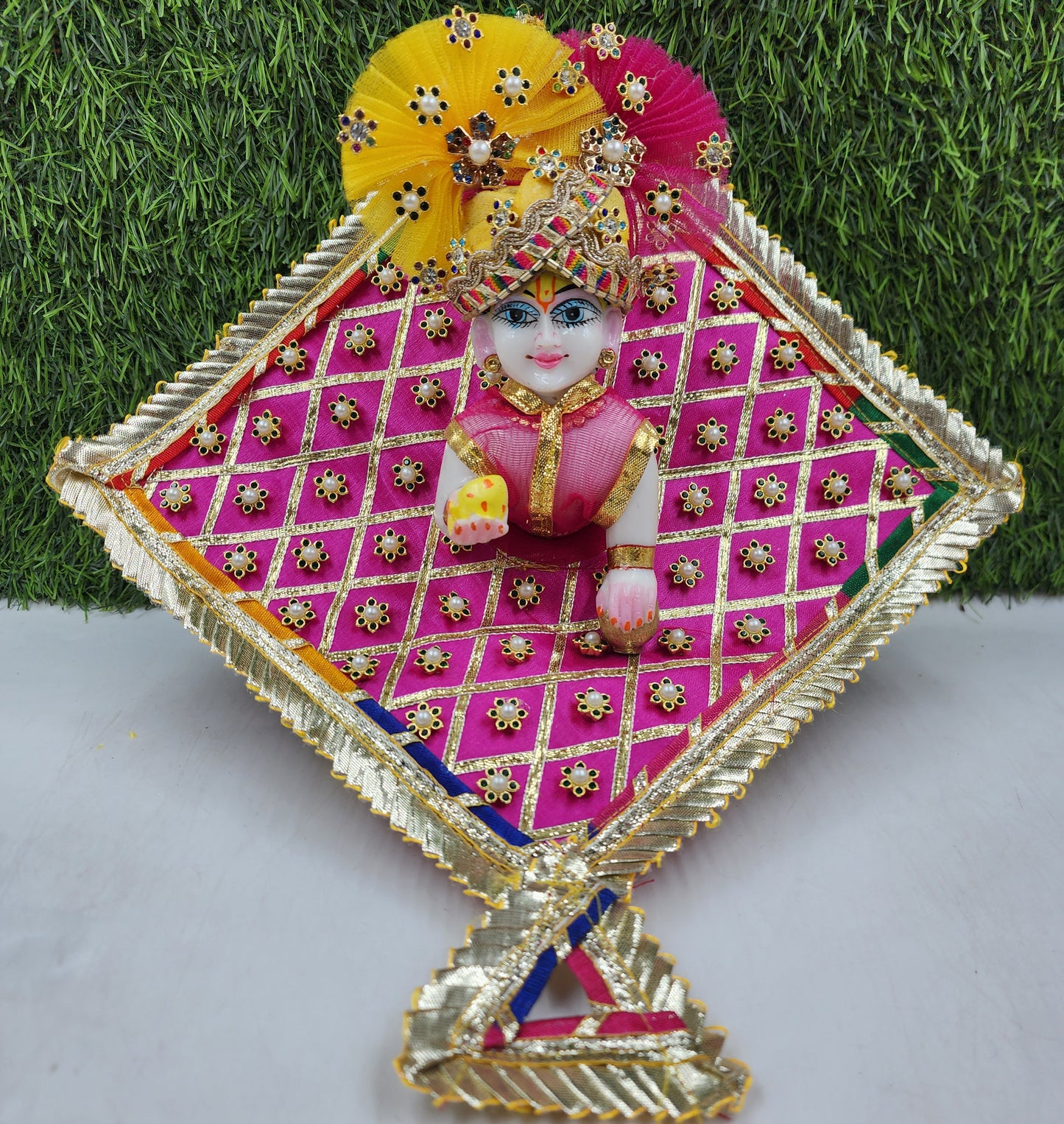 New Rani Makar sankranti special dress for laddu gopal ji