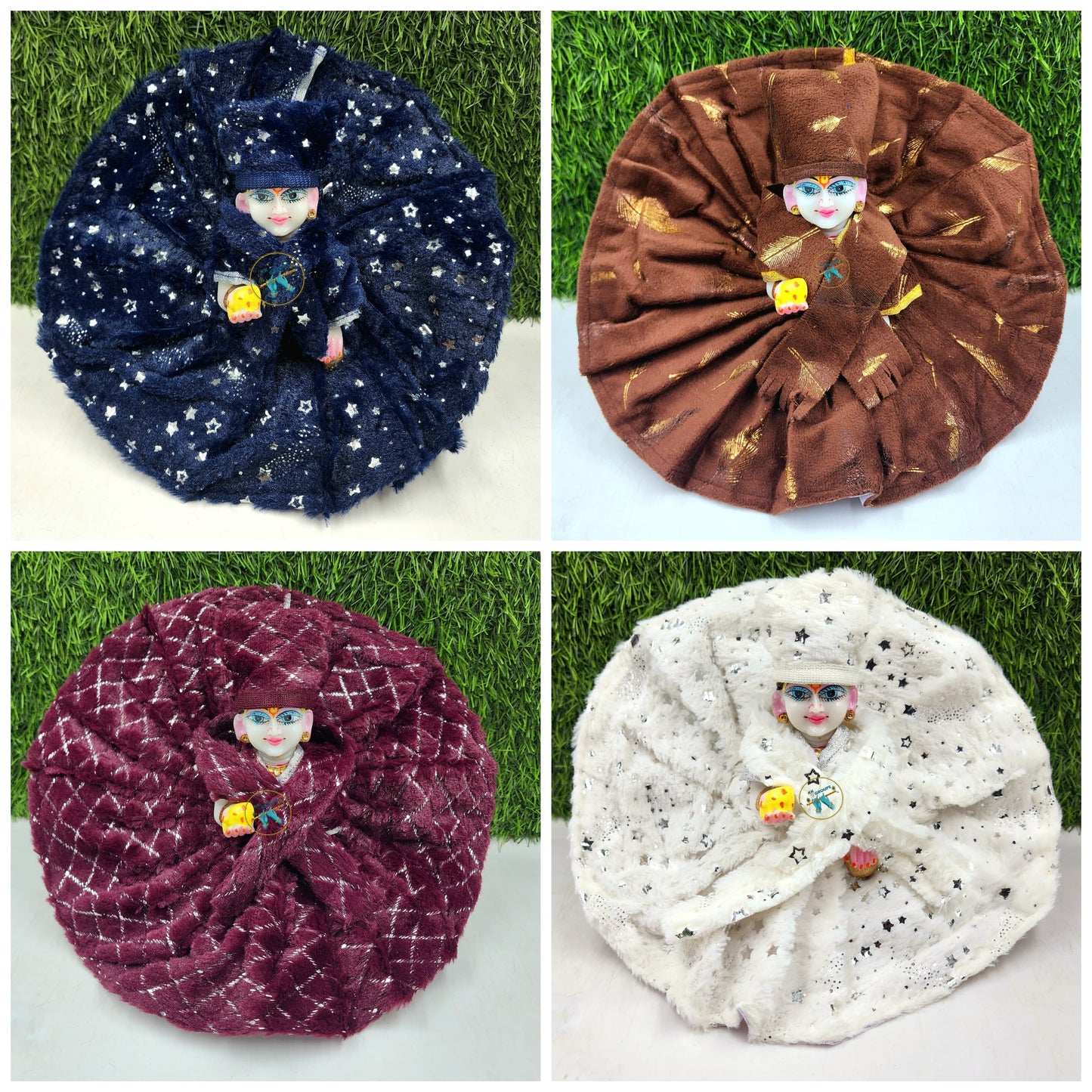 Winter Special Topi Muffler Combo (Pack of 4) Random Prints and color