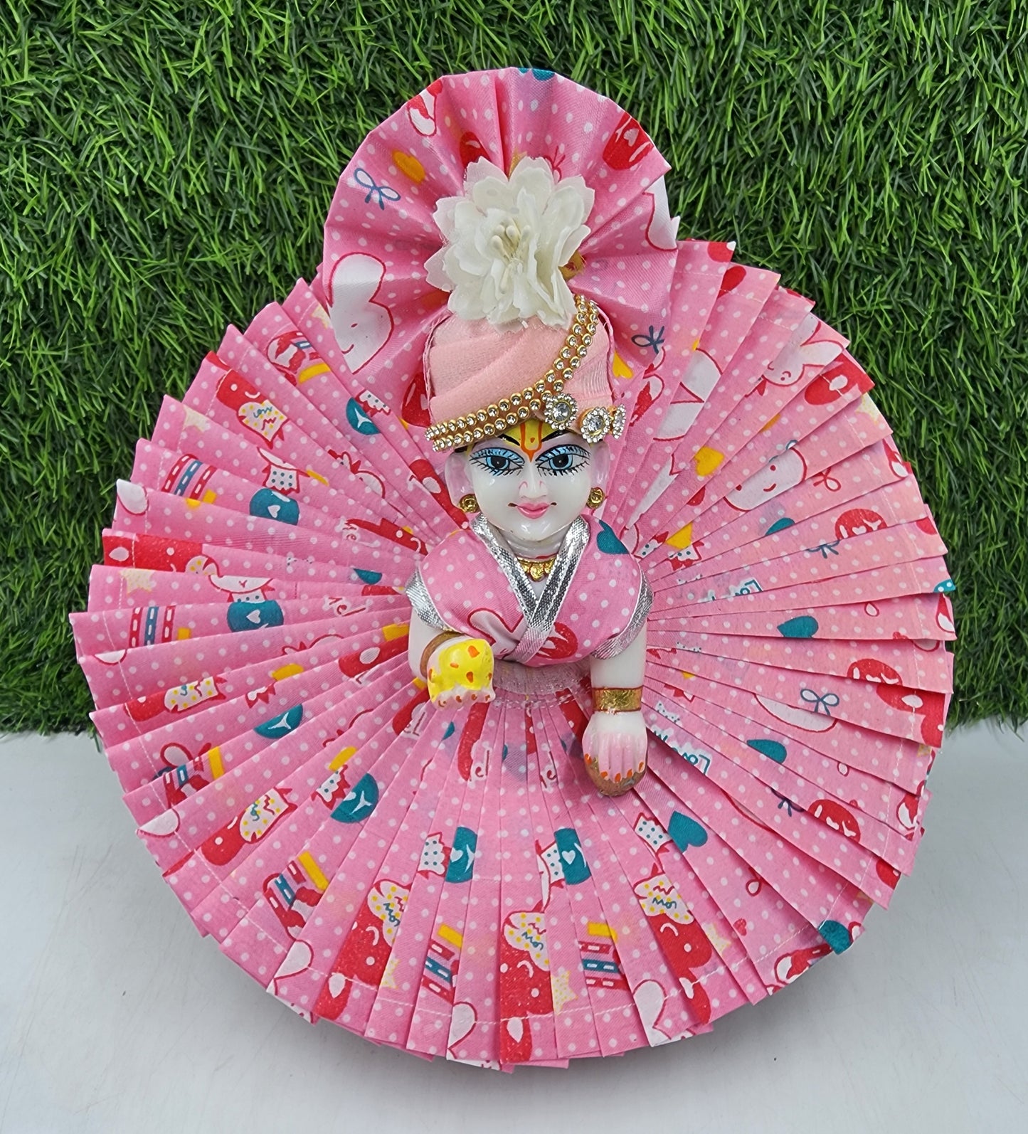 Baby Pink Premium Summer Dress for laddu gopal ji
