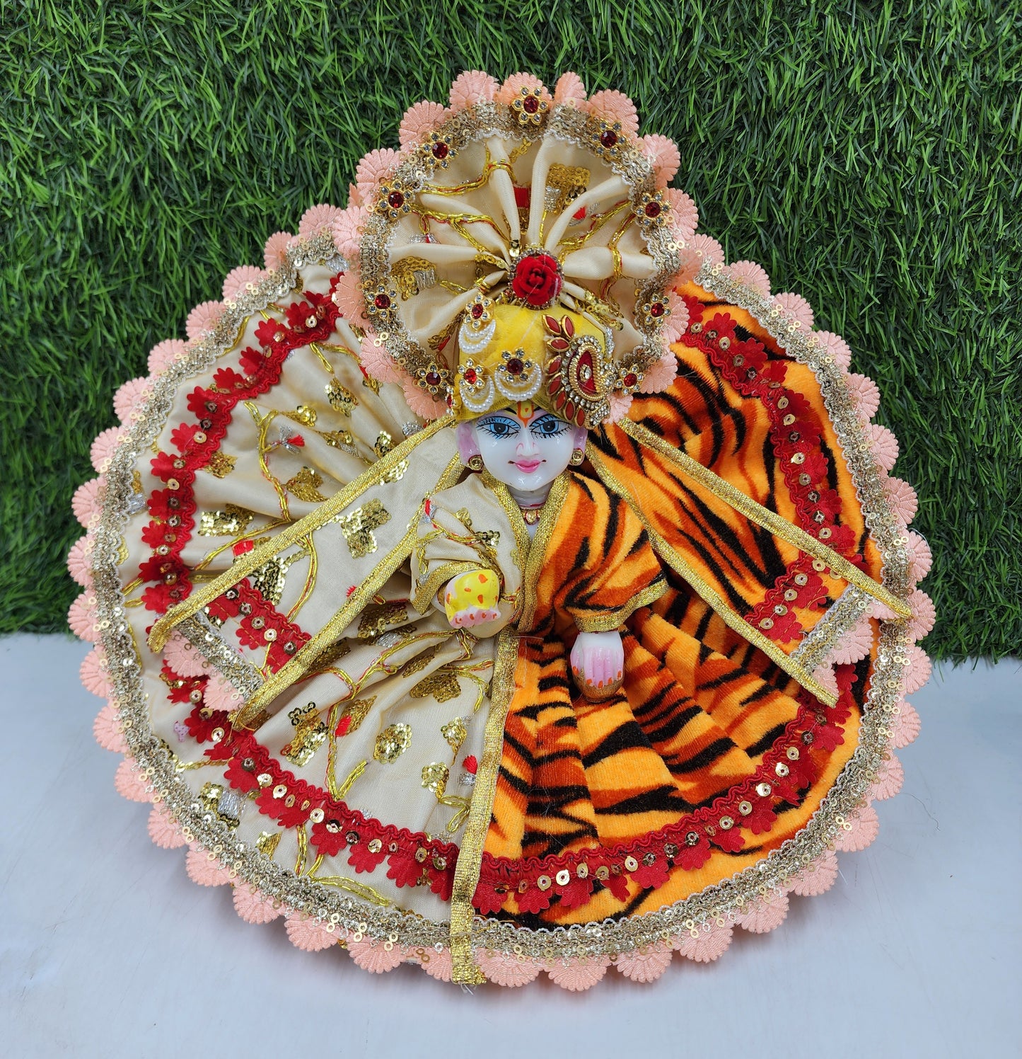 Shivratri Special tiger print dress for Laddu gopal ji
