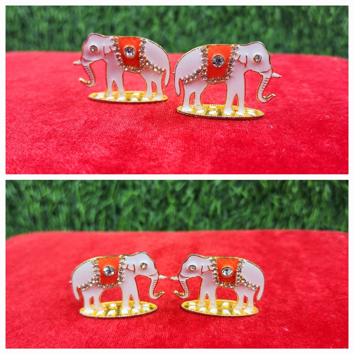 Elephant pair for laddu gopal ji random colour