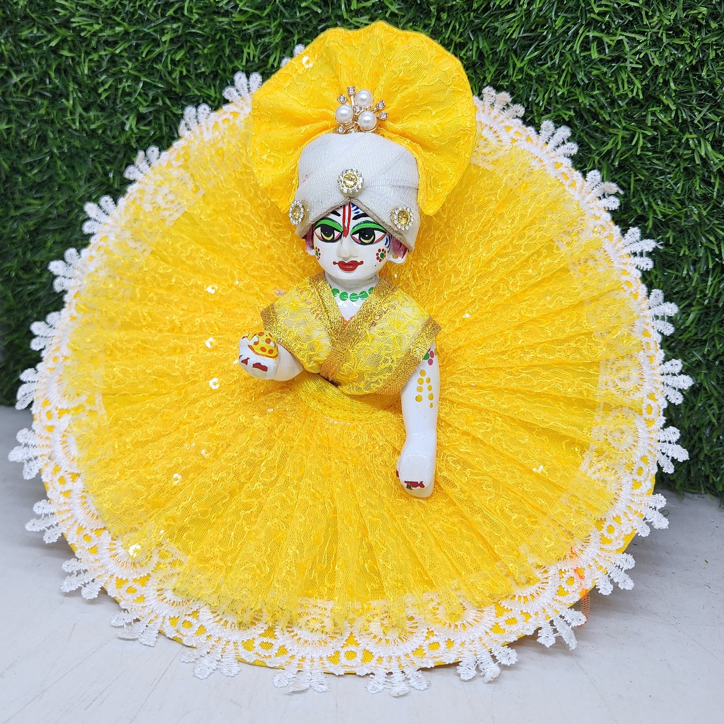 Beautiful net dress for laddu gopal ji