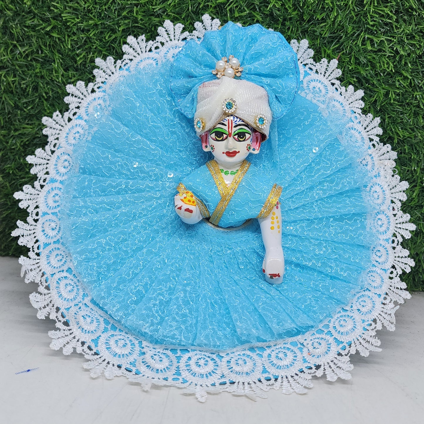 Beautiful net dress for laddu gopal ji