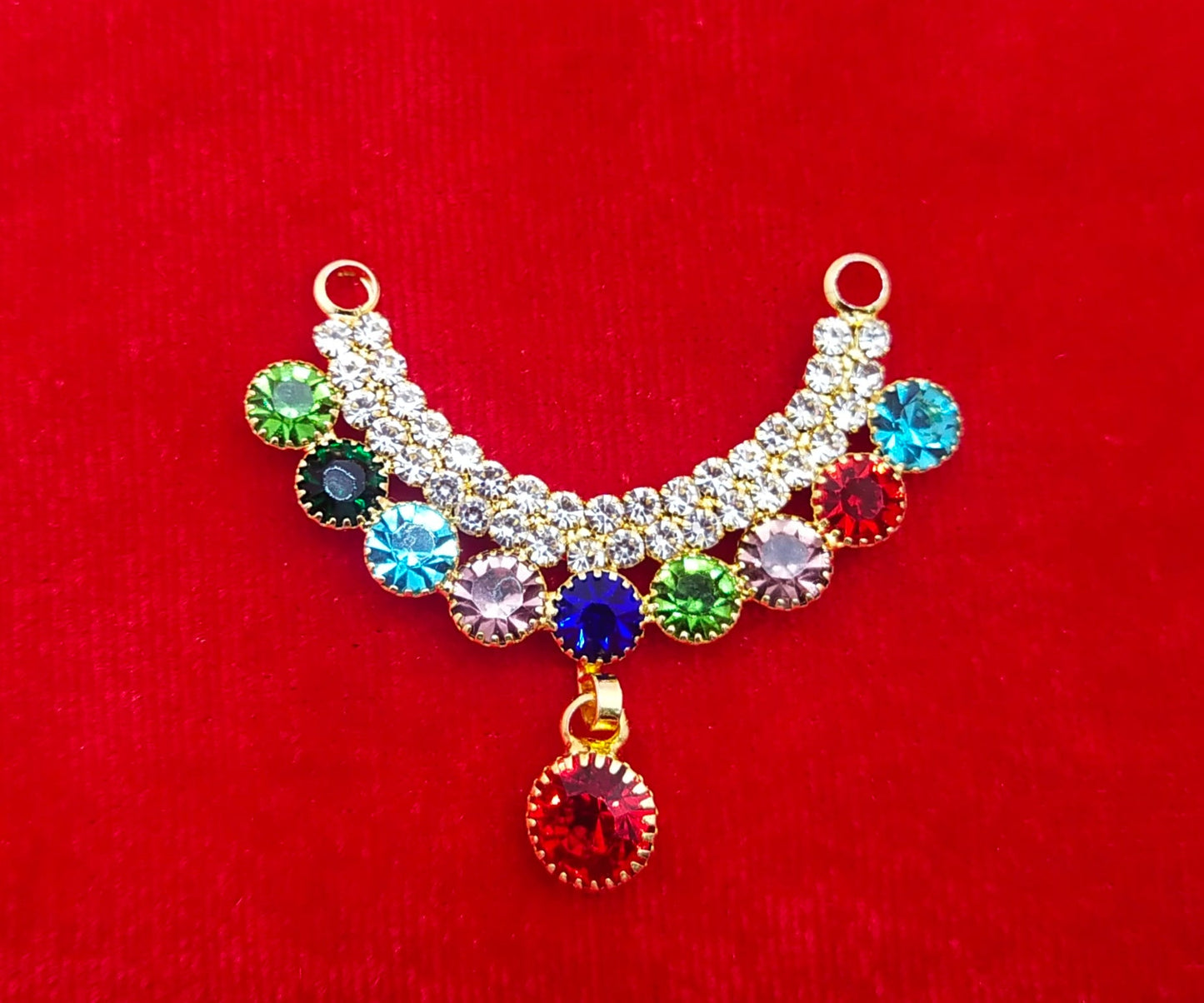 colourfull stone beautifull mala for laddu gopal ji