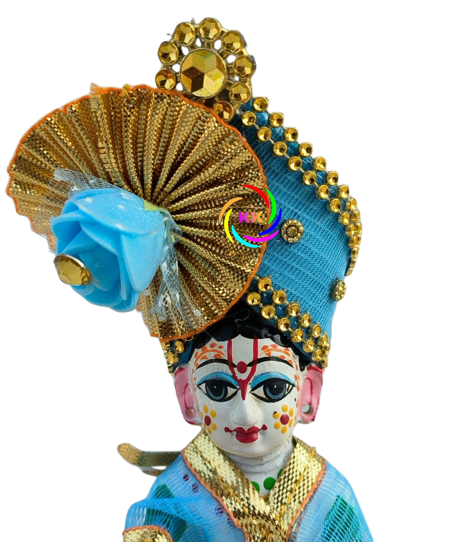 sky blue colour beautyfull pagdi for laddu gopal