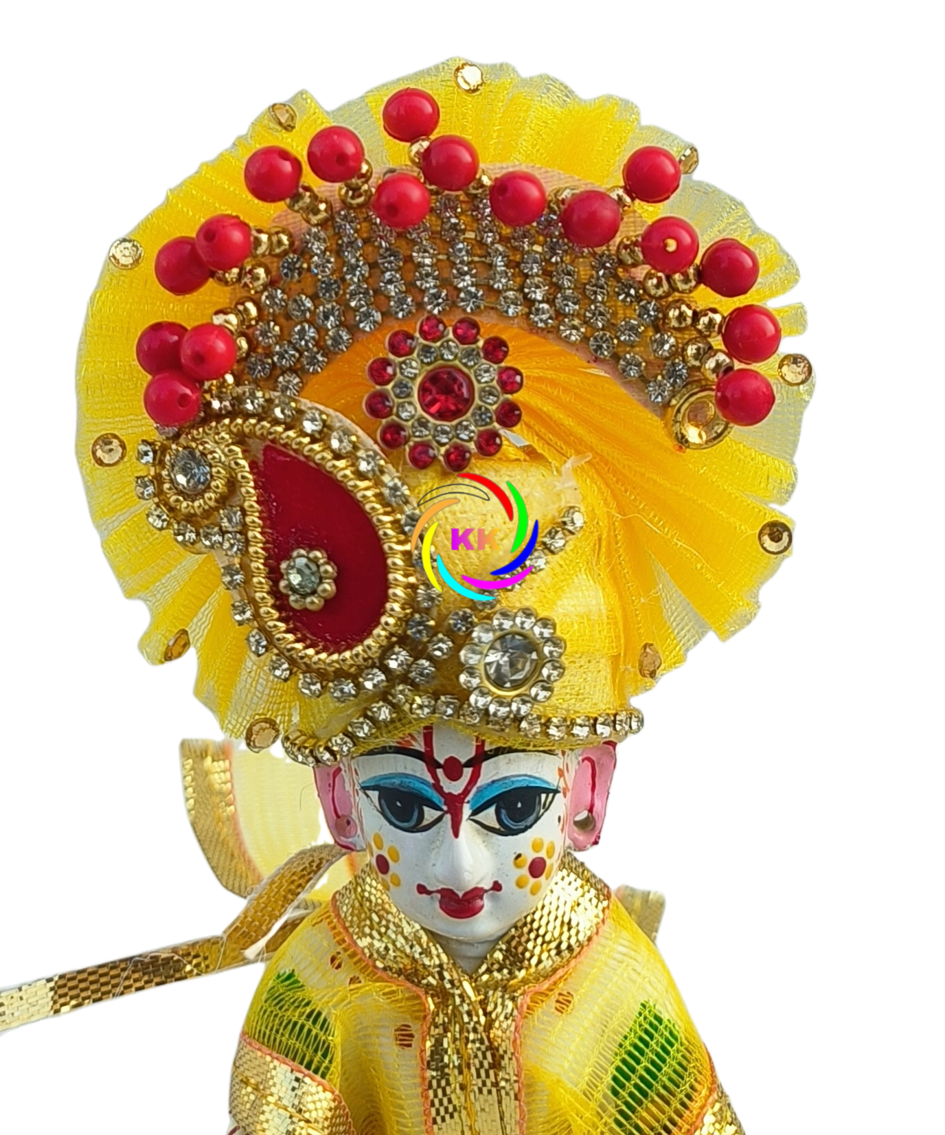 beautyfull heavy stone pagdi for laddu gopal