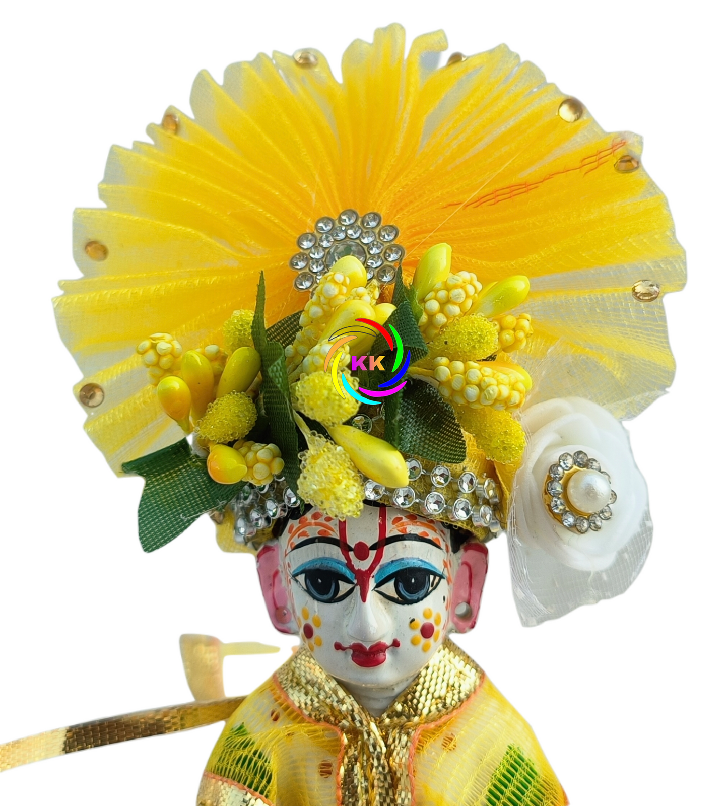 beautifull yallow heavy pagdi for laddu gopal