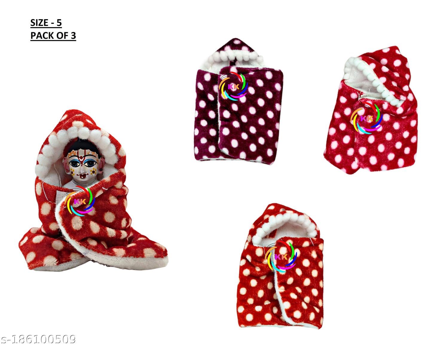 beautiful dot shawl ponchu for laddu gopal ji