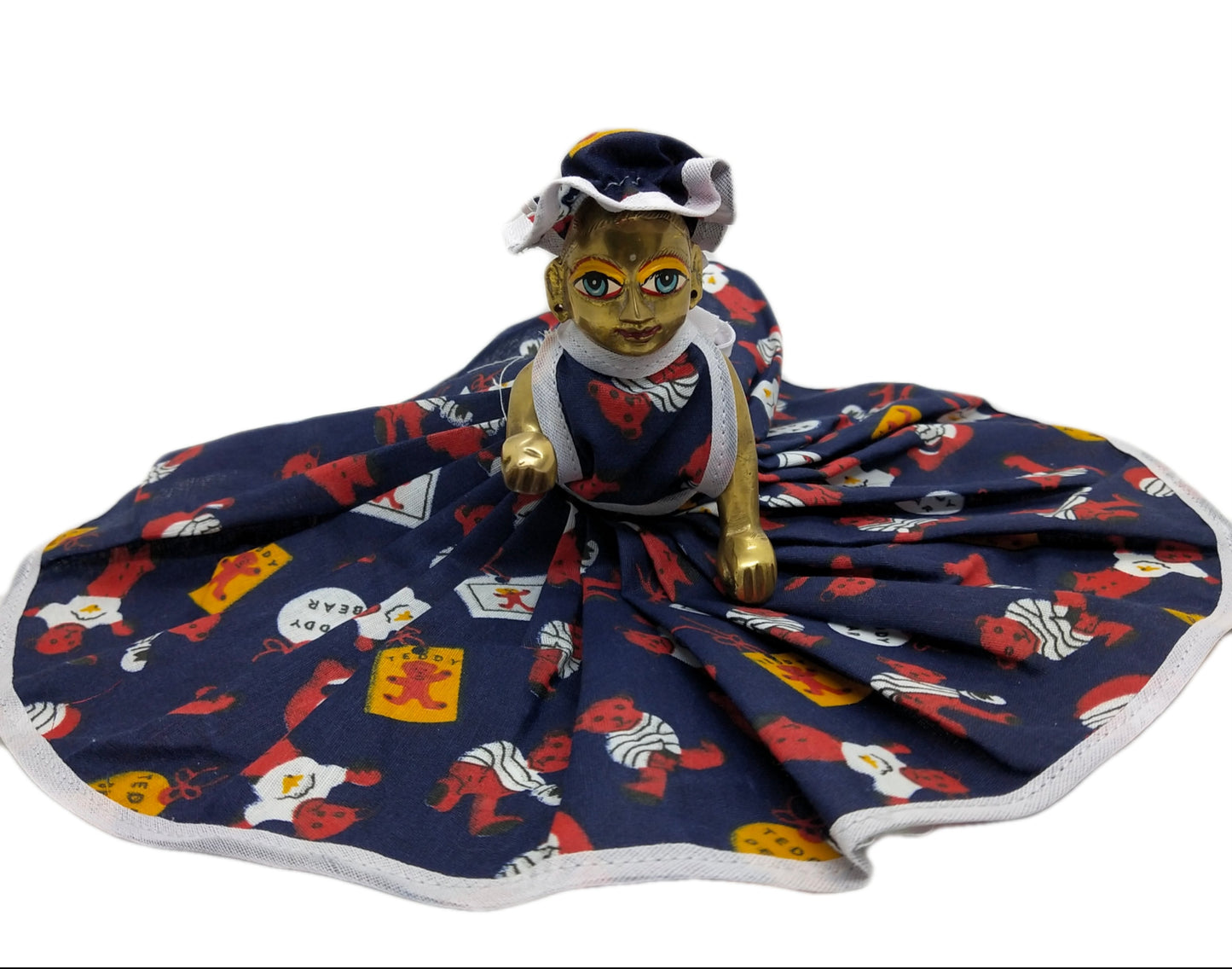 laddu-gopal-cotton-dress-pack-of-4-random-colour-and-print