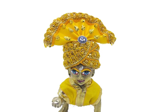 yellow pagdi for thakurji