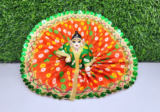 laddu gopal beautiful circle print design dress