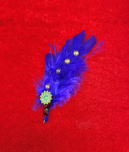 beautiful laddu gopal feather design kalngi [KG - 19] ( random colour )