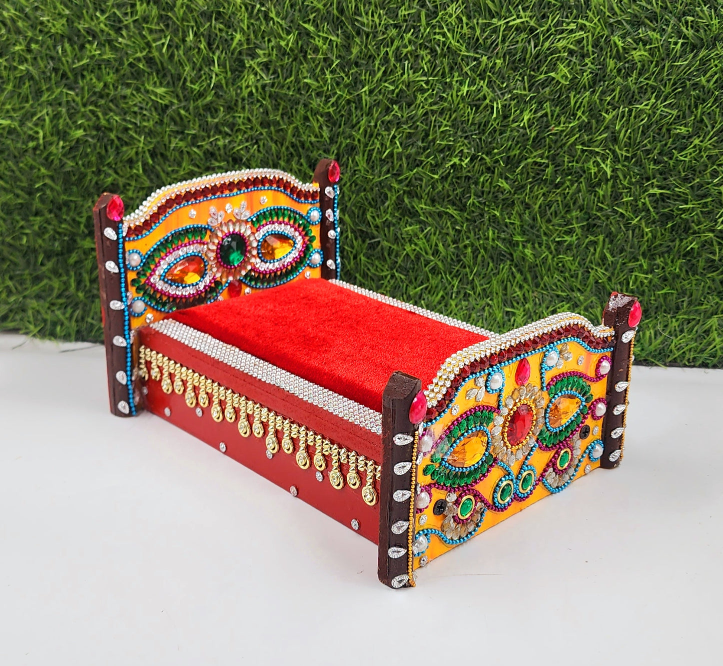 heavy janmashtami special bed for laddu gopal ji