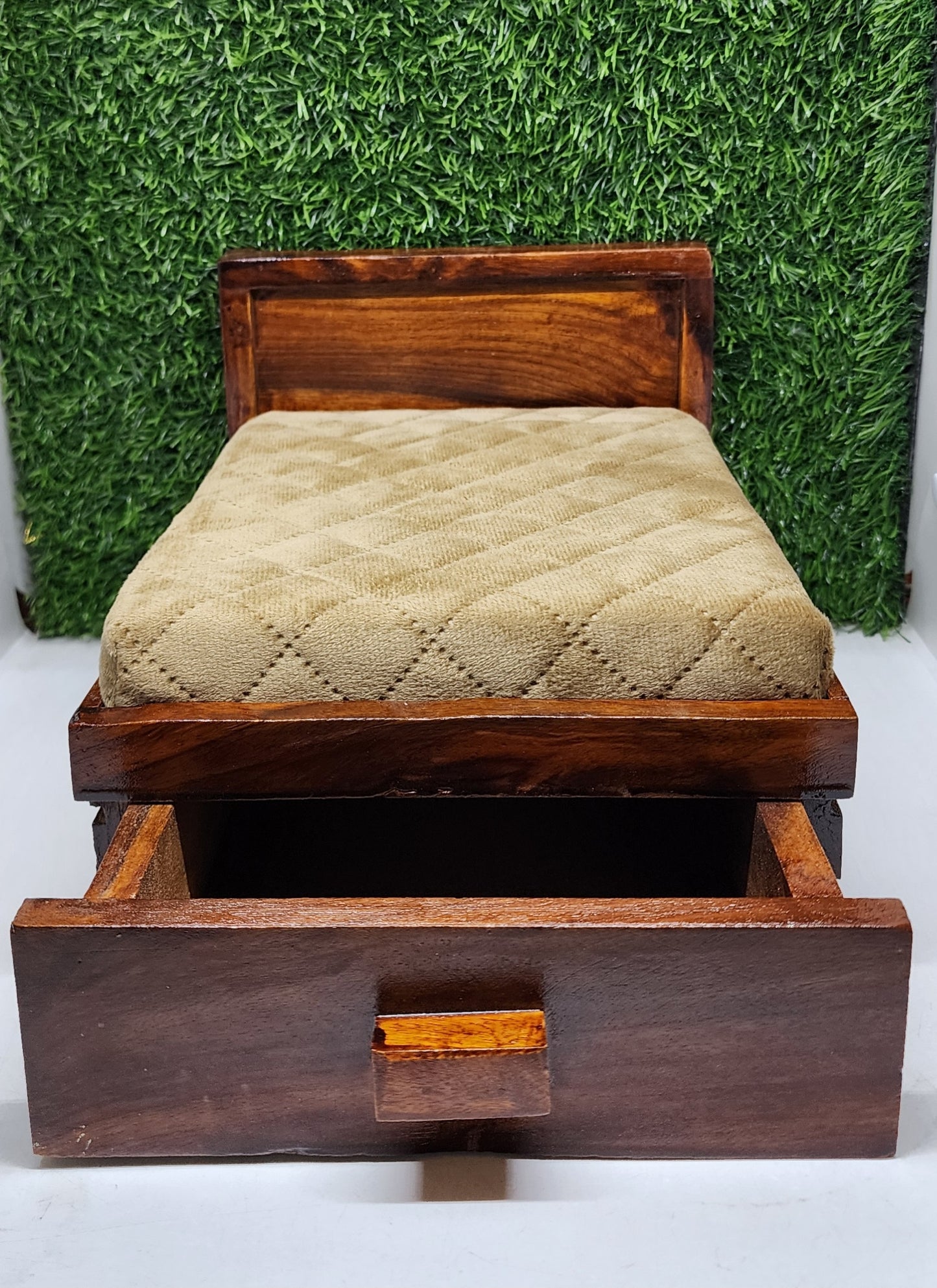 Premium wooden box bed for laddu gopal ji