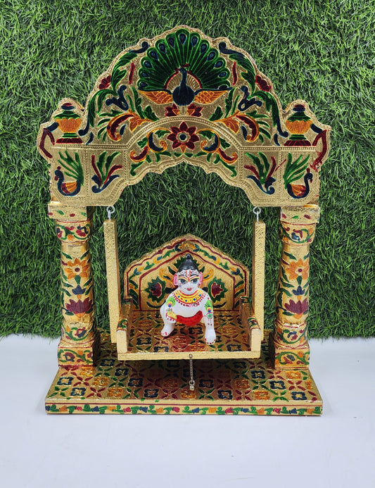 Heavy Meenakari jhula for laddu gopal ji