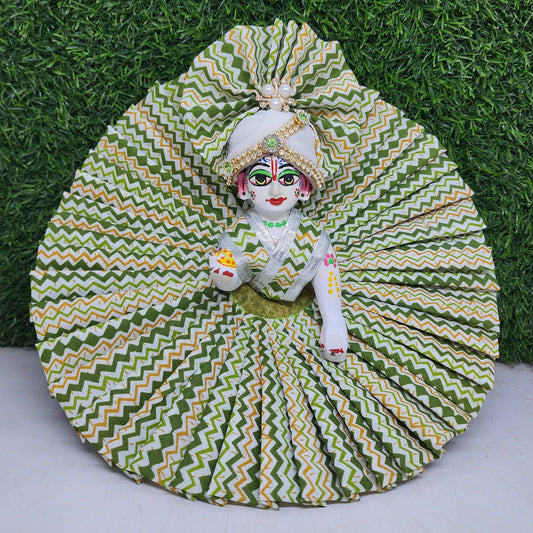 Green Premium Summer Dress for laddu gopal ji