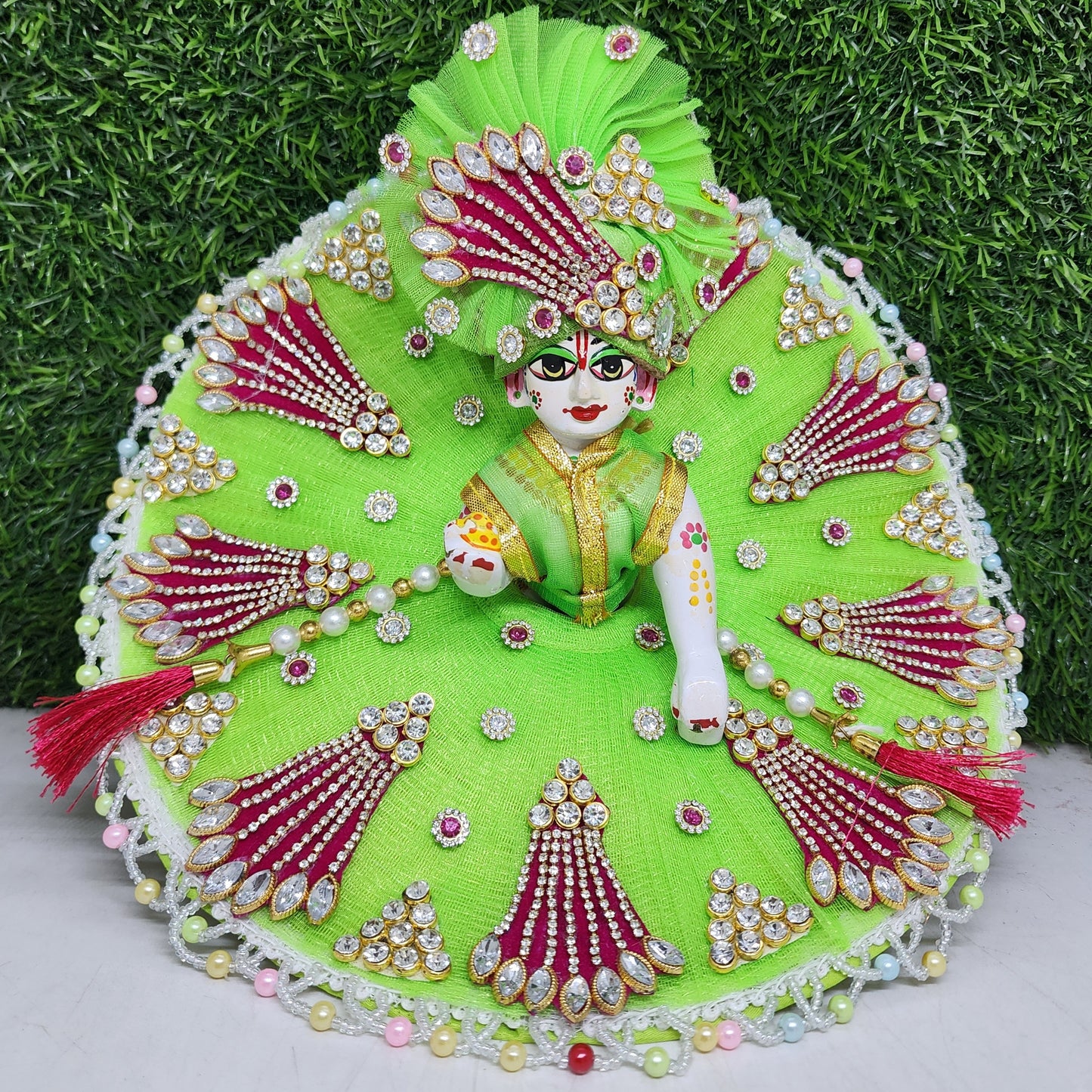 Beautiful Parrot dress for Laddu gopal ji