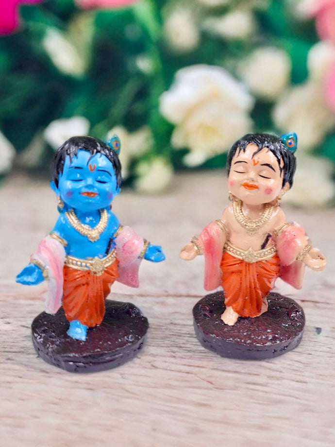 Bal Gopal Ji Idol – Perfect for Home Decor & Puja (4 inch) (2 pieces )