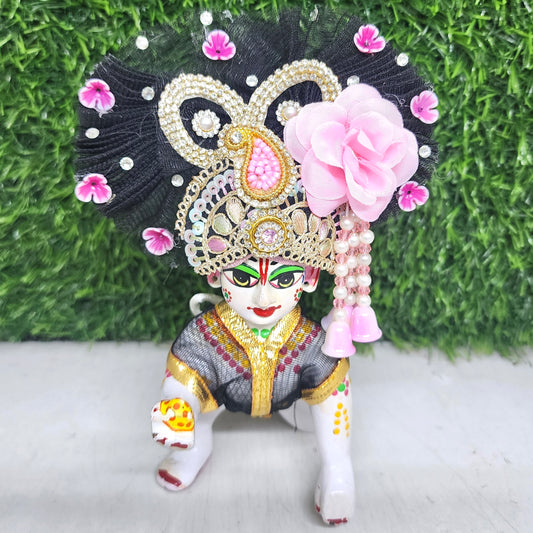 Black pagdi for laddu gopal ji