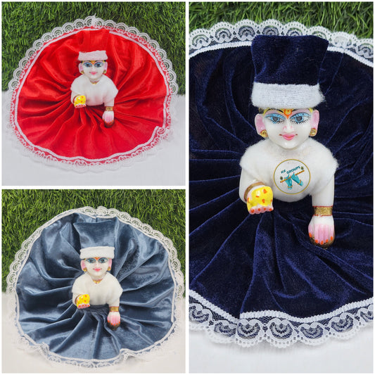 Winter Special Shaneel Premium fabric Dress Pack of 3 {Random Color}