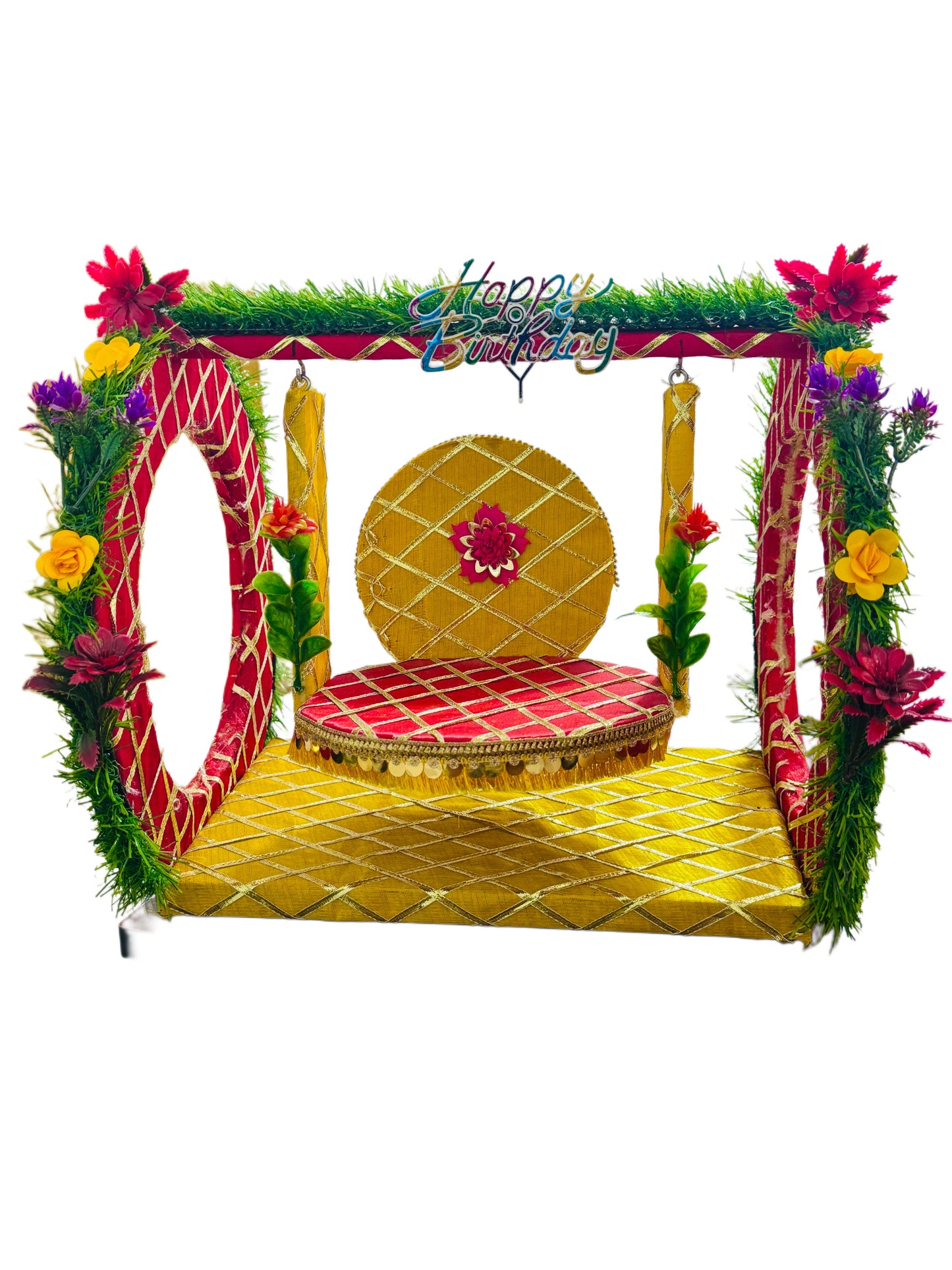 Heavy Wooden Jhula  For Laddu Gopal Ji